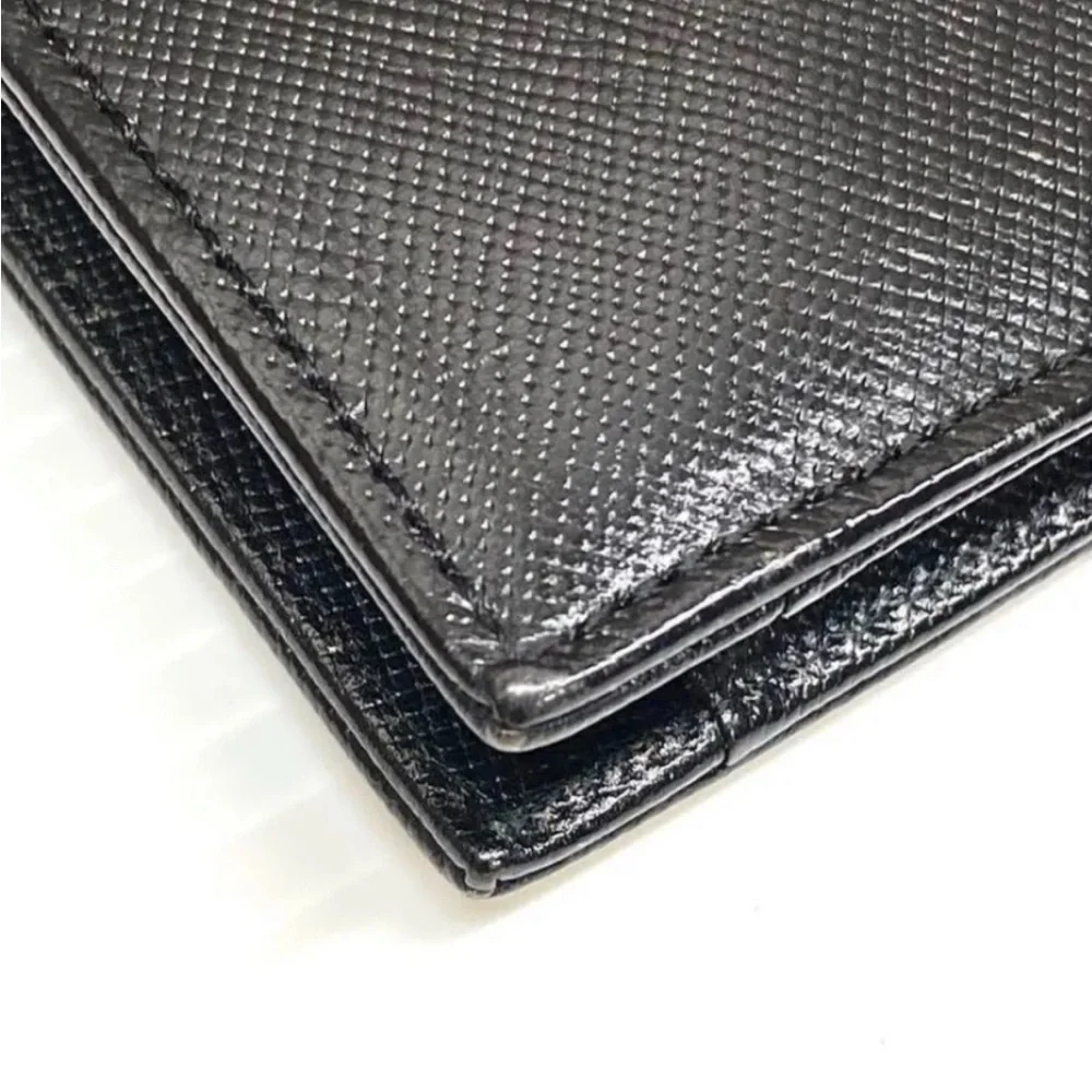 Yves Saint Laurent Black Leather Envelope Briefcase Clutch - Picture 4 of 6